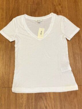 On 34th Women's Modal V-Neck T-Shirt Bright White Size XXS